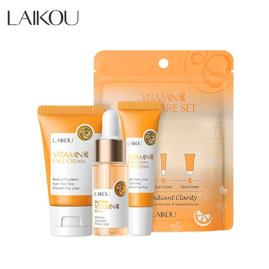 3-Delige LAIKOU Vitamin C Skin Care Set! Cadeautip !