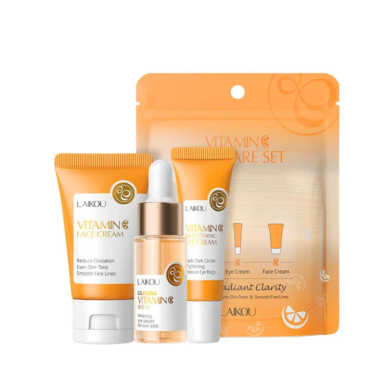 3-Delige LAIKOU Vitamin C Skin Care Set! Cadeautip !